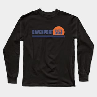 563 Davenport Iowa Area Code Long Sleeve T-Shirt